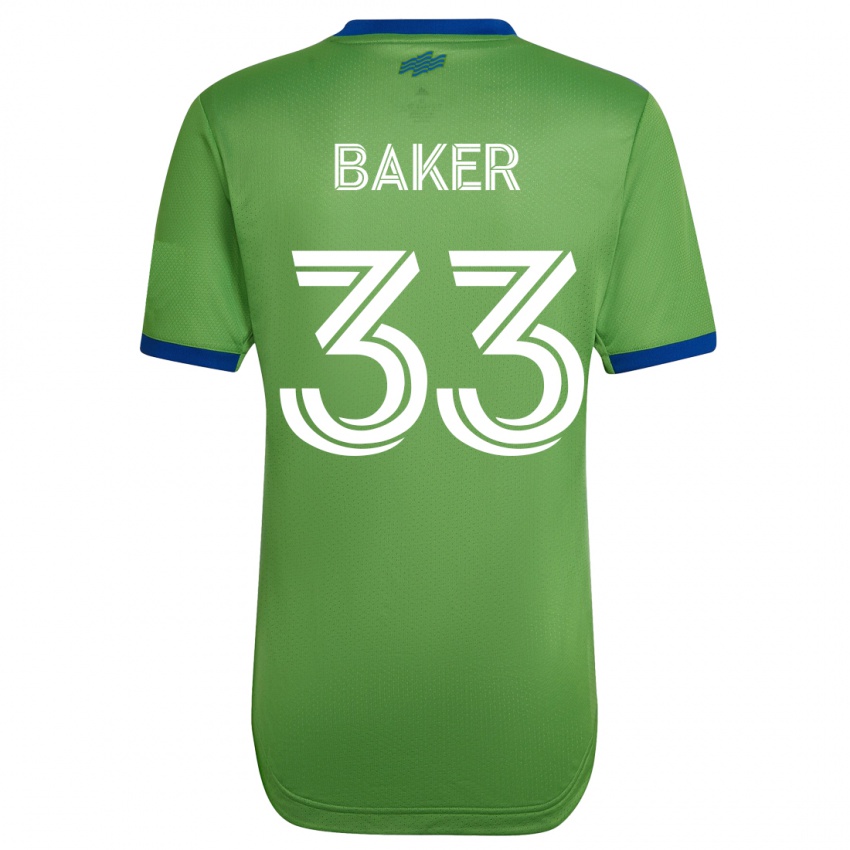 Mujer Camiseta Cody Baker #33 Verde 1ª Equipación 2023/24 La Camisa Chile