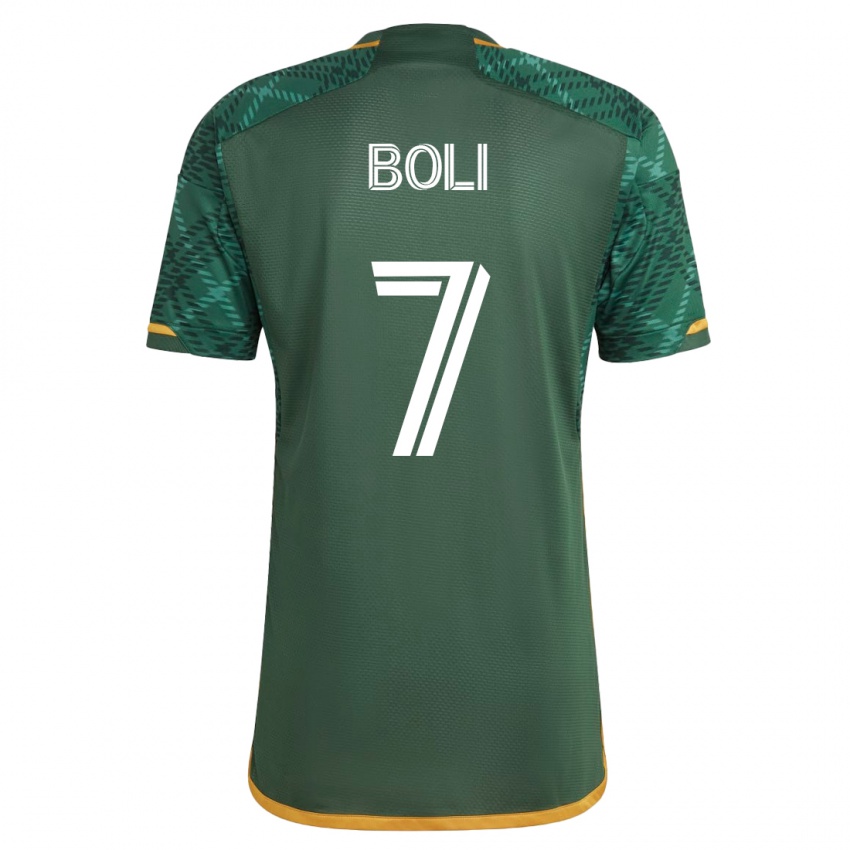 Mujer Camiseta Franck Boli #7 Verde 1ª Equipación 2023/24 La Camisa Chile
