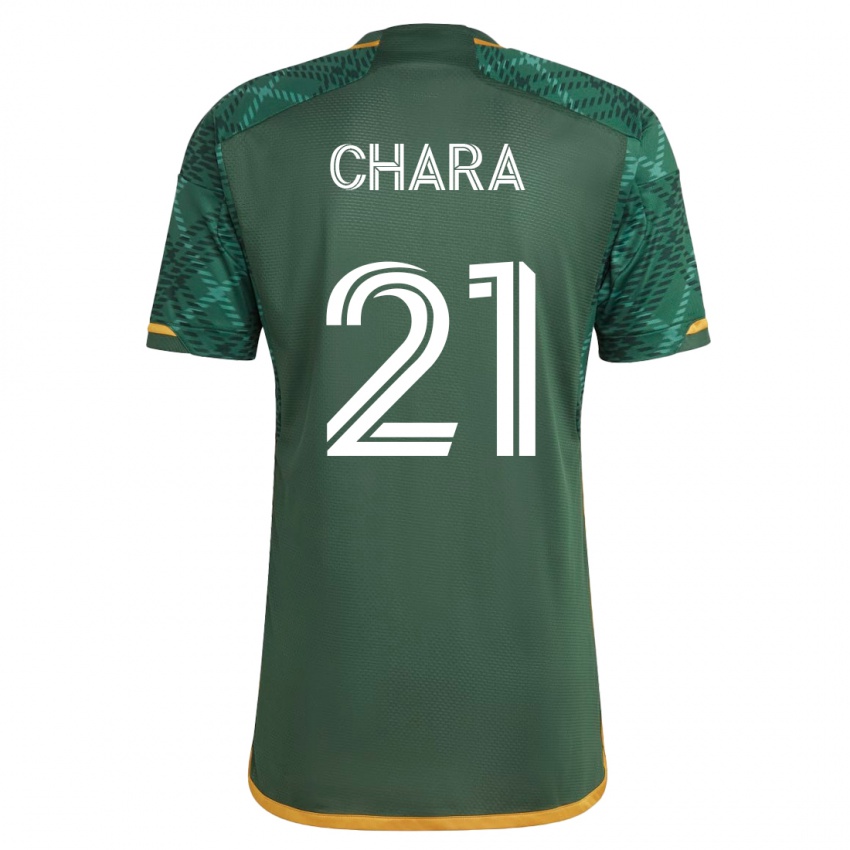 Mujer Camiseta Diego Chará #21 Verde 1ª Equipación 2023/24 La Camisa Chile