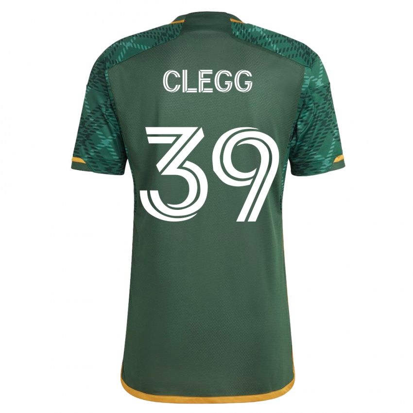 Mujer Camiseta Tyler Clegg #39 Verde 1ª Equipación 2023/24 La Camisa Chile