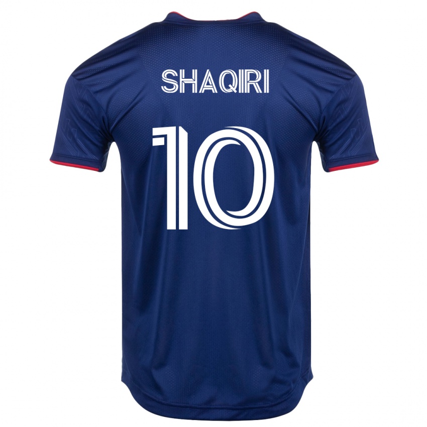 Mujer Camiseta Xherdan Shaqiri #10 Armada 1ª Equipación 2023/24 La Camisa Chile
