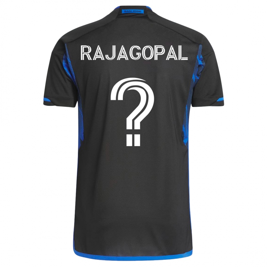 Mujer Camiseta Rohan Rajagopal #0 Azul Negro 1ª Equipación 2023/24 La Camisa Chile