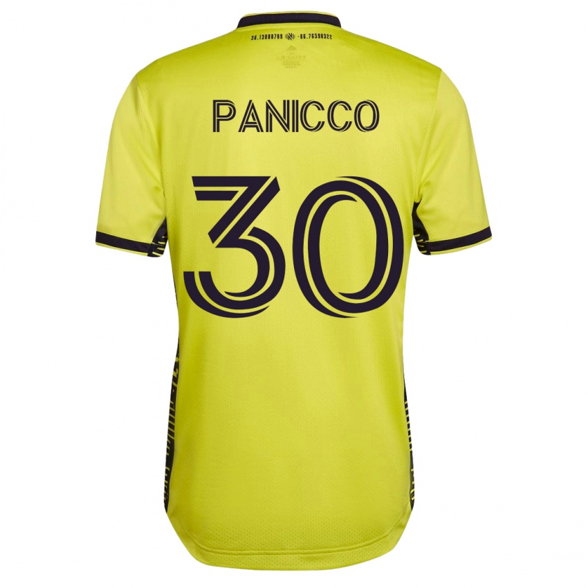 Mujer Camiseta Elliot Panicco #30 Amarillo 1ª Equipación 2023/24 La Camisa Chile