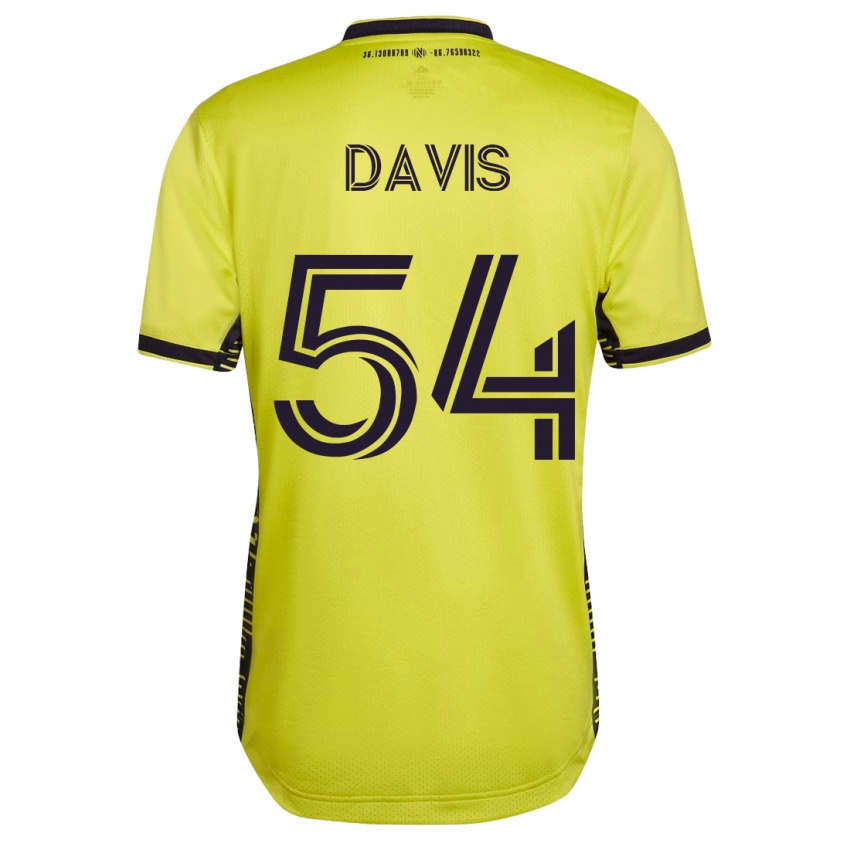 Mujer Camiseta Sean Davis #54 Amarillo 1ª Equipación 2023/24 La Camisa Chile