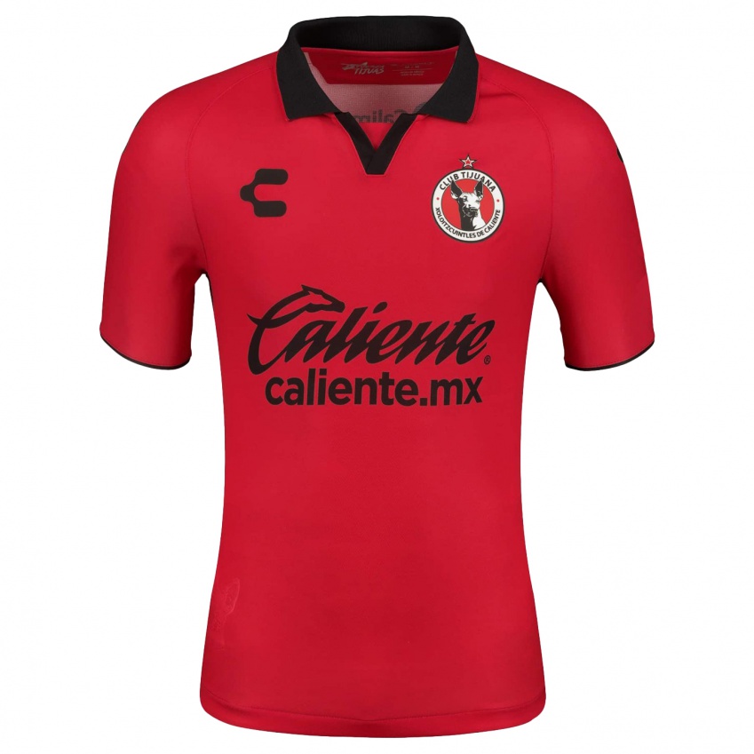 Mujer Camiseta Jesús Corona #30 Rojo 1ª Equipación 2023/24 La Camisa Chile