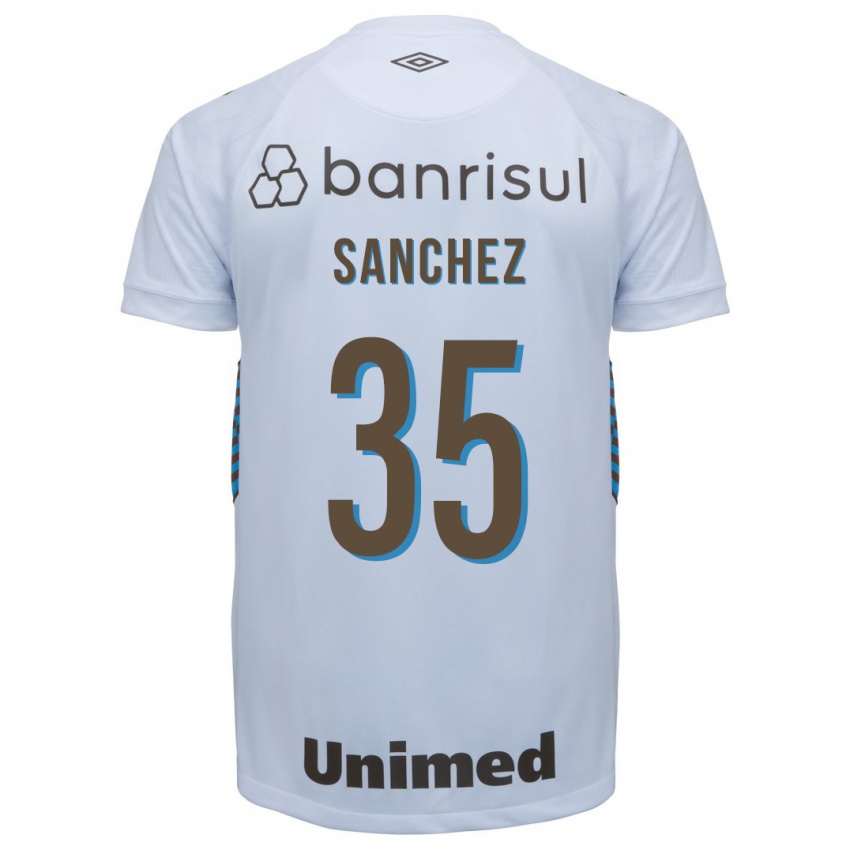 Mujer Camiseta Lari Sanchez #35 Blanco 2ª Equipación 2023/24 La Camisa Chile