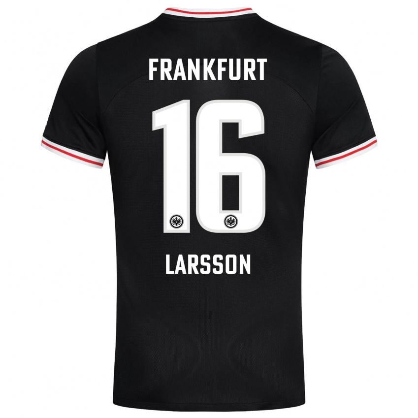 Mujer Camiseta Hugo Larsson #16 Negro 2ª Equipación 2023/24 La Camisa Chile