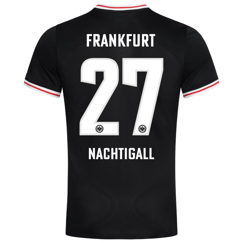 Mujer Camiseta Sophie Nachtigall #27 Negro 2ª Equipación 2023/24 La Camisa Chile