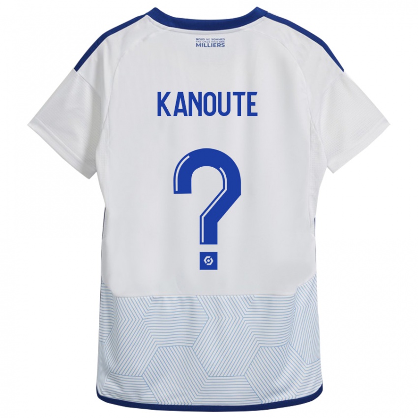 Mujer Camiseta Mahamadou Kanouté #0 Blanco 2ª Equipación 2023/24 La Camisa Chile
