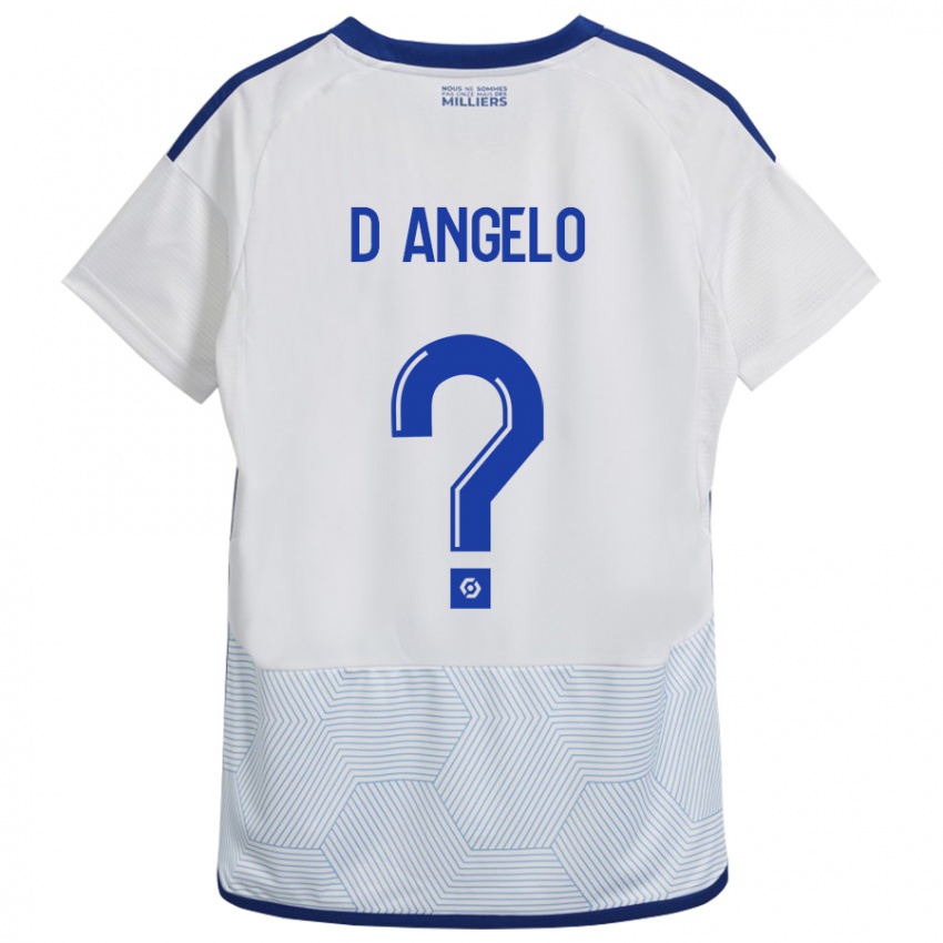 Mujer Camiseta Gianni D'angelo #0 Blanco 2ª Equipación 2023/24 La Camisa Chile