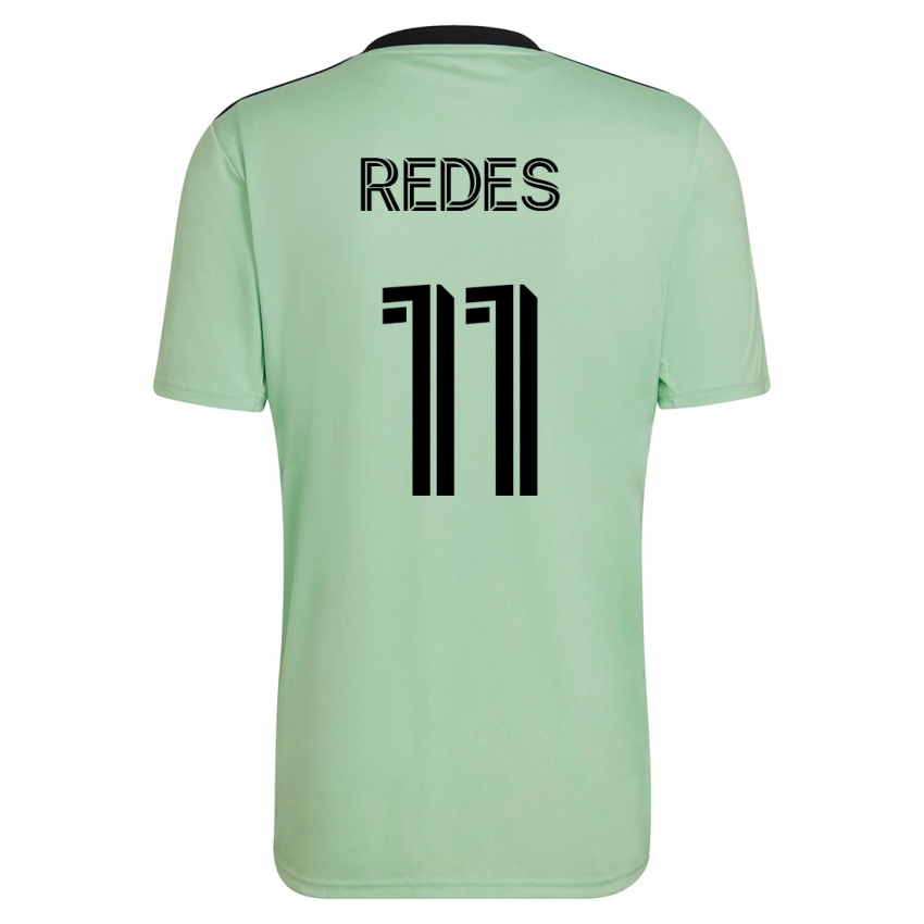 Mujer Camiseta Rodney Redes #11 Verde Claro 2ª Equipación 2023/24 La Camisa Chile