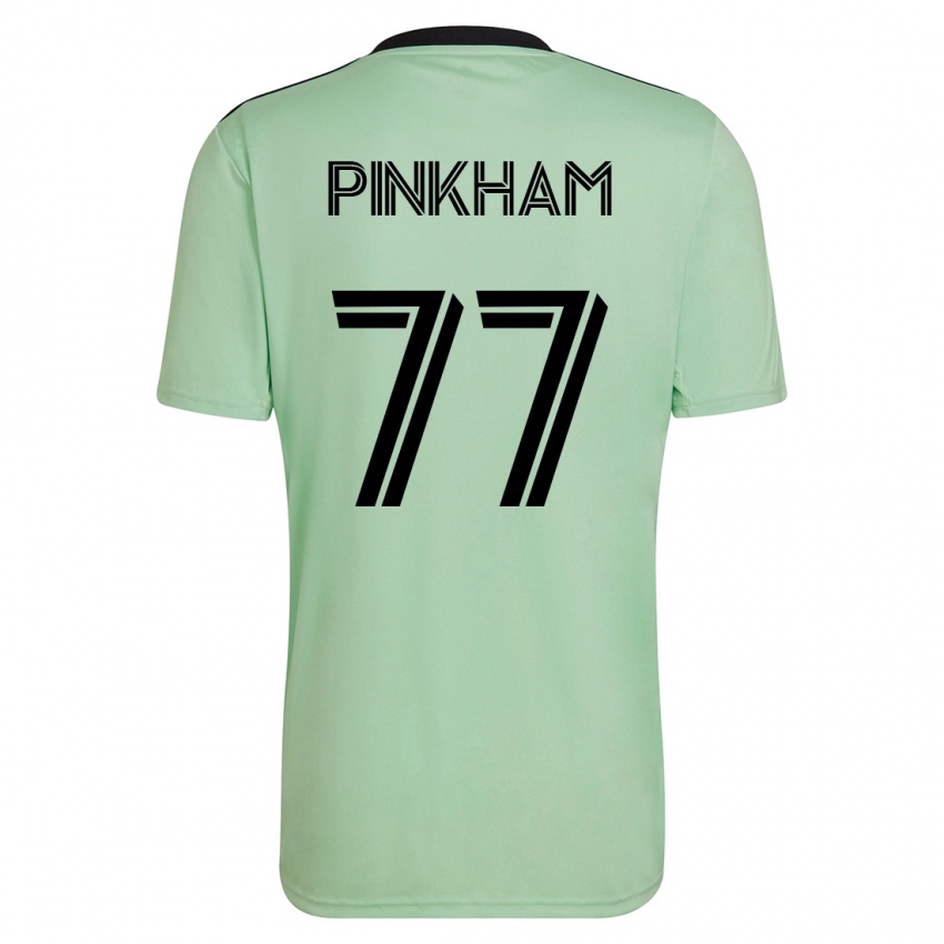 Mujer Camiseta Chris Pinkham #77 Verde Claro 2ª Equipación 2023/24 La Camisa Chile