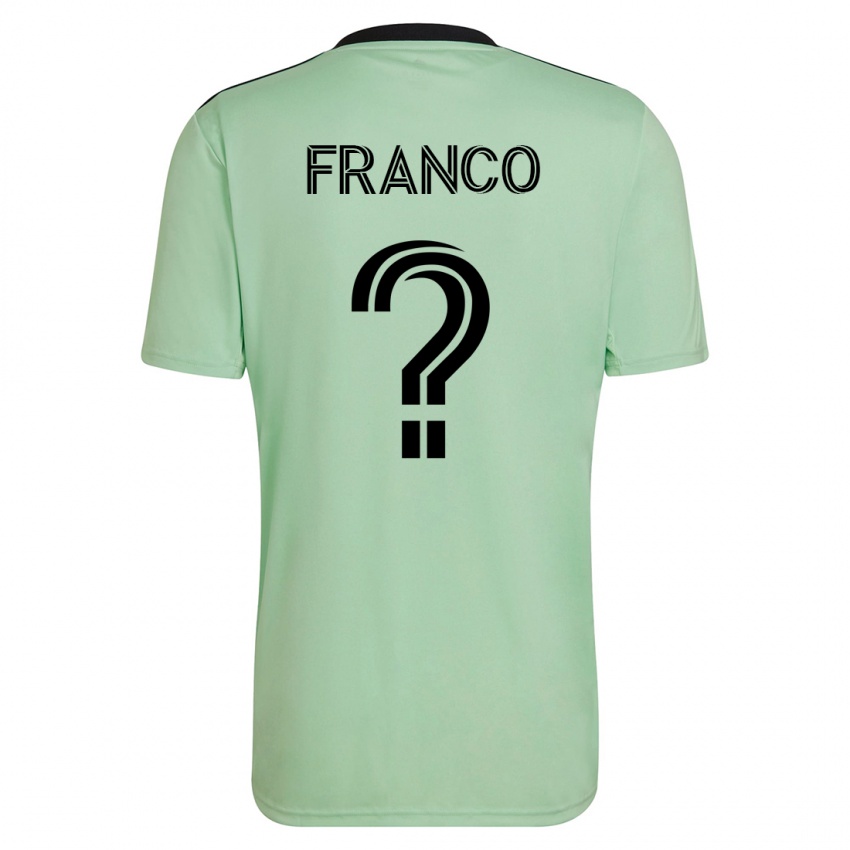 Mujer Camiseta Jordan Franco #0 Verde Claro 2ª Equipación 2023/24 La Camisa Chile