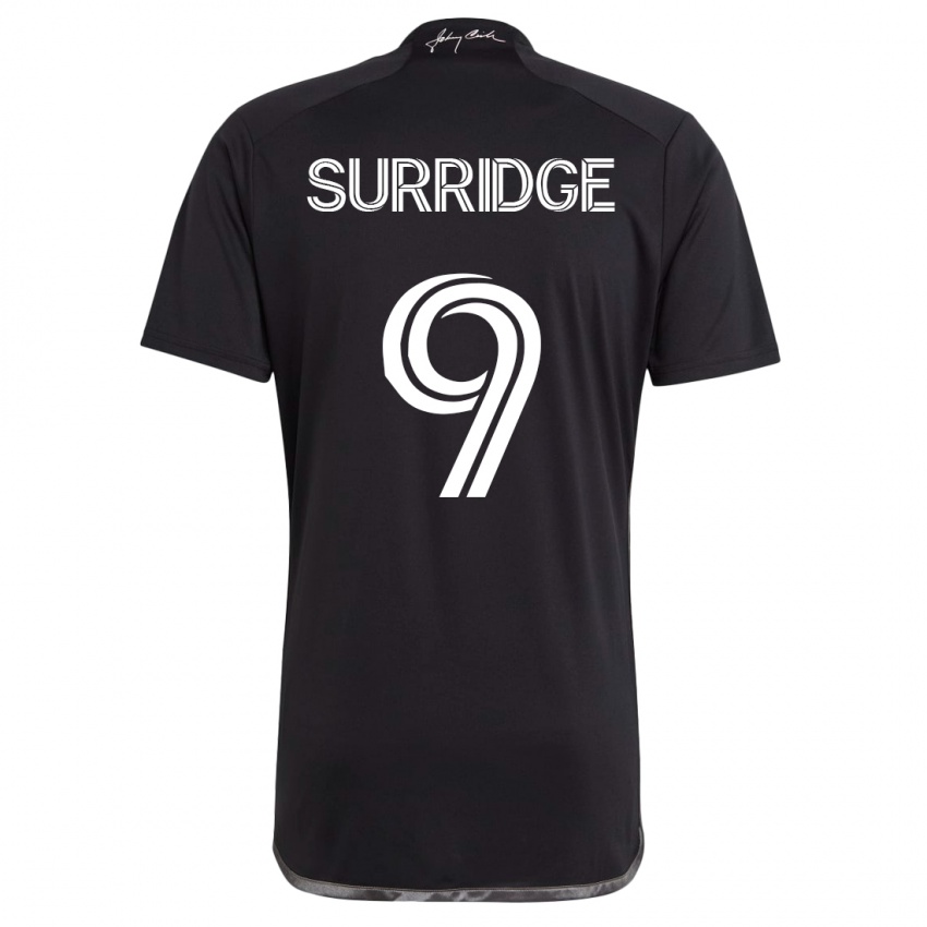 Mujer Camiseta Sam Surridge #9 Negro 2ª Equipación 2023/24 La Camisa Chile