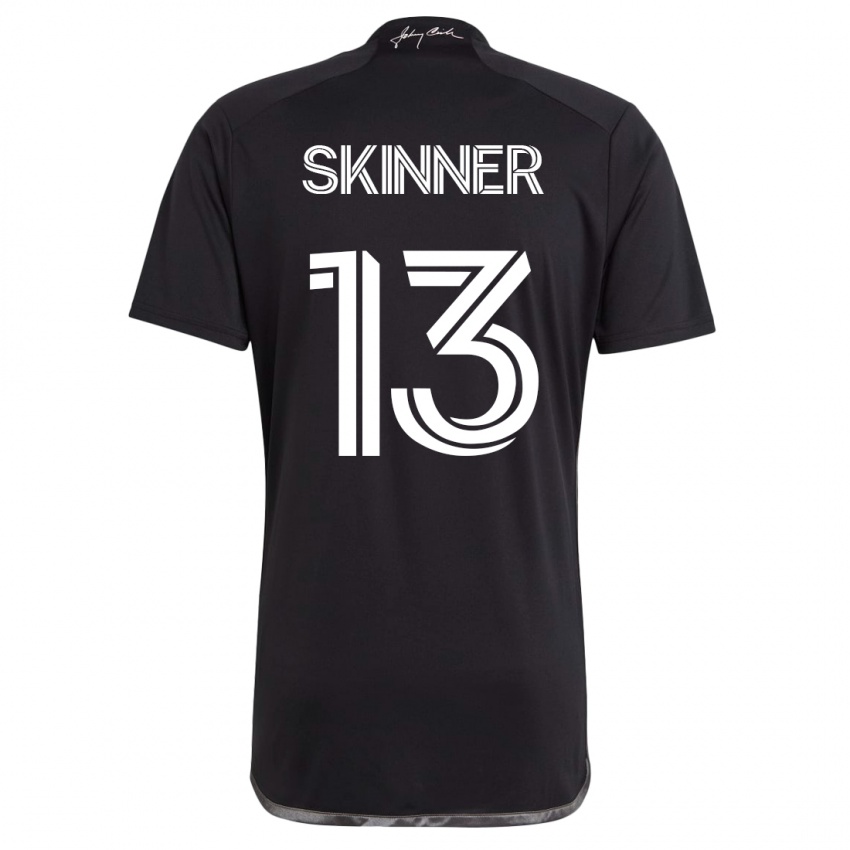 Mujer Camiseta Joey Skinner #13 Negro 2ª Equipación 2023/24 La Camisa Chile