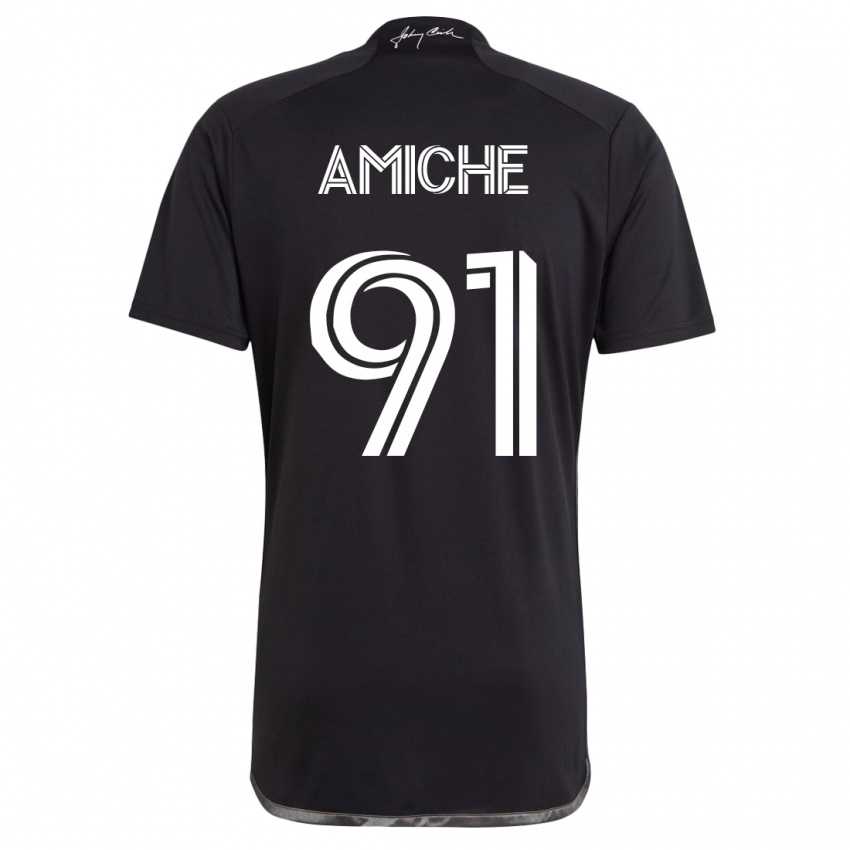 Mujer Camiseta Kemy Amiche #91 Negro 2ª Equipación 2023/24 La Camisa Chile