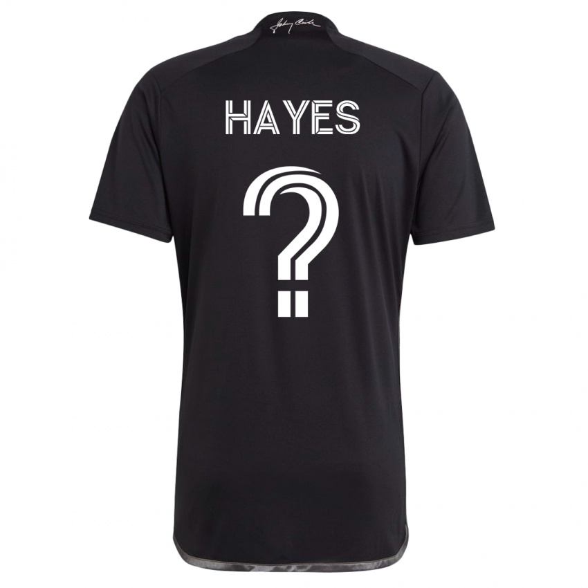 Mujer Camiseta Braxton Hayes #0 Negro 2ª Equipación 2023/24 La Camisa Chile