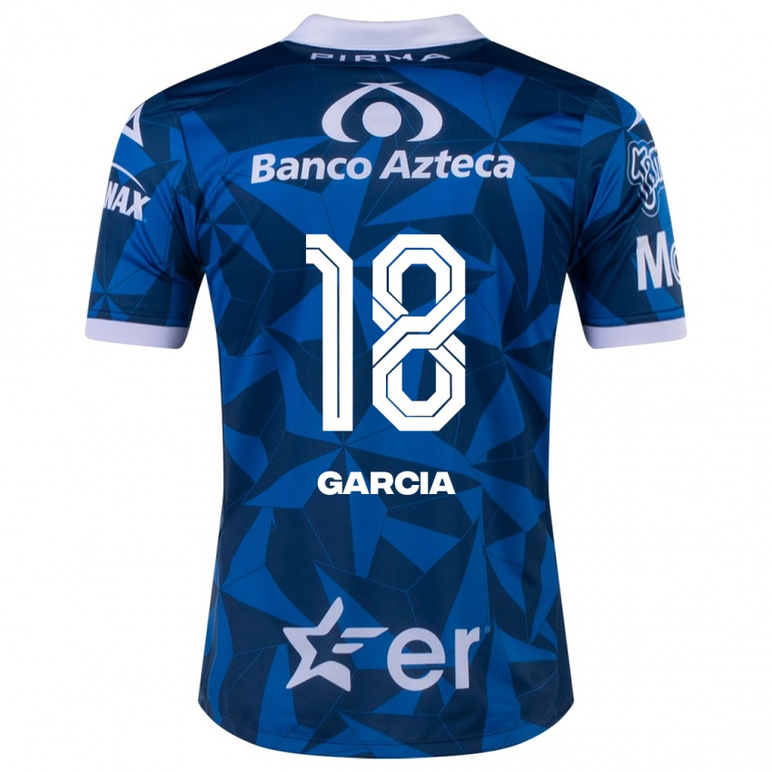 Mujer Camiseta Luis García #18 Azul 2ª Equipación 2023/24 La Camisa Chile