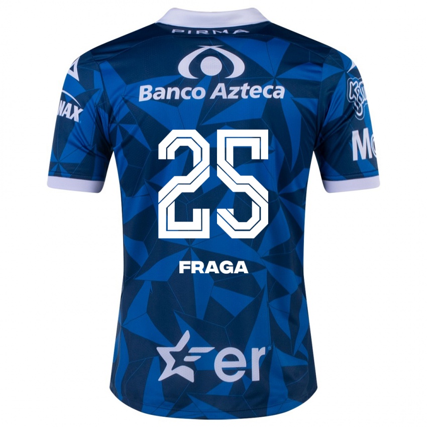 Mujer Camiseta Miguel Fraga #25 Azul 2ª Equipación 2023/24 La Camisa Chile