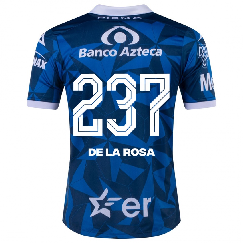Mujer Camiseta Álvaro De La Rosa #237 Azul 2ª Equipación 2023/24 La Camisa Chile