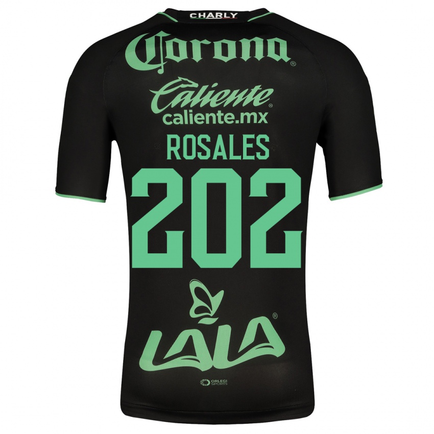 Mujer Camiseta Luis Rosales #202 Negro 2ª Equipación 2023/24 La Camisa Chile