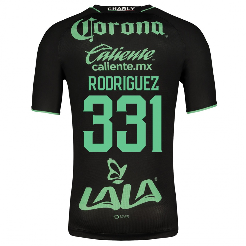 Mujer Camiseta Juan Rodríguez #331 Negro 2ª Equipación 2023/24 La Camisa Chile