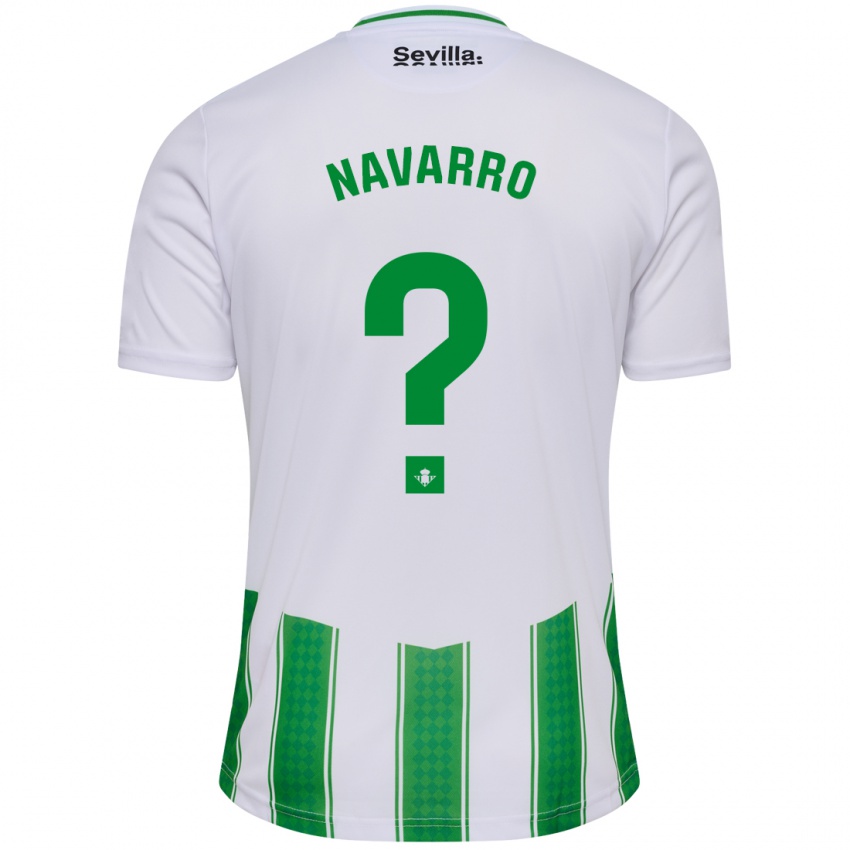 Niño Camiseta Juan Carlos Navarro #0 Blanco 1ª Equipación 2023/24 La Camisa Chile