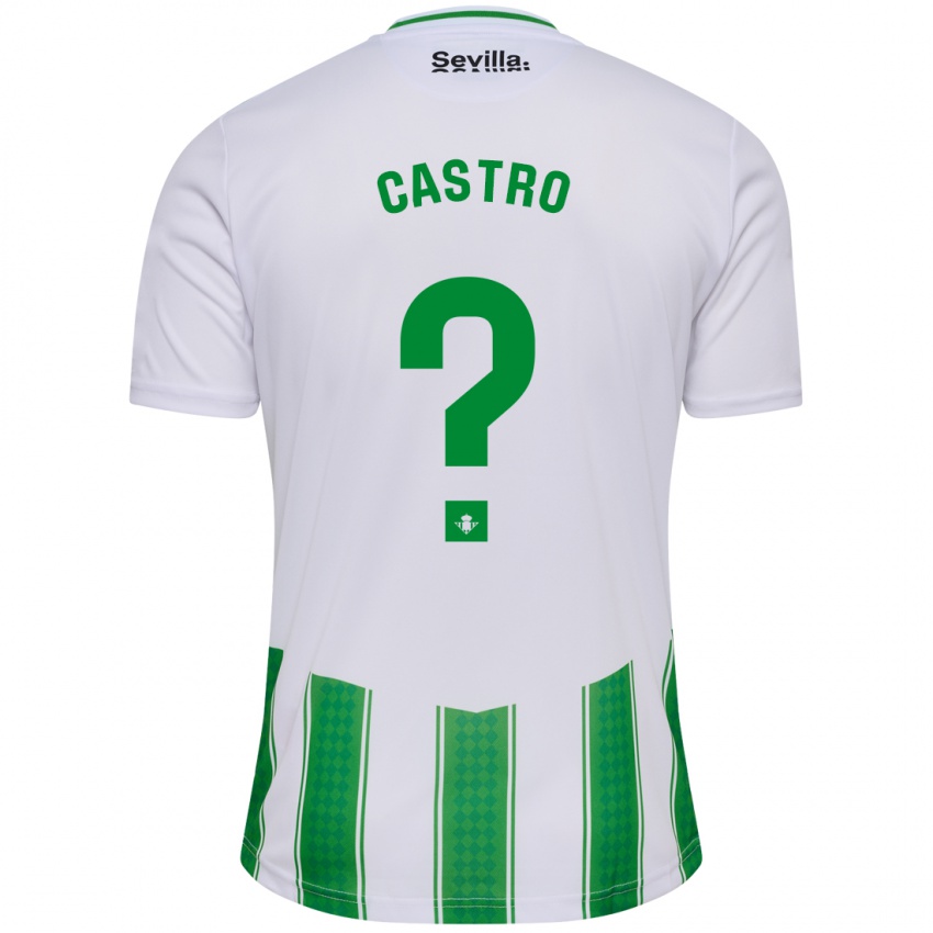 Niño Camiseta Baldu Castro #0 Blanco 1ª Equipación 2023/24 La Camisa Chile