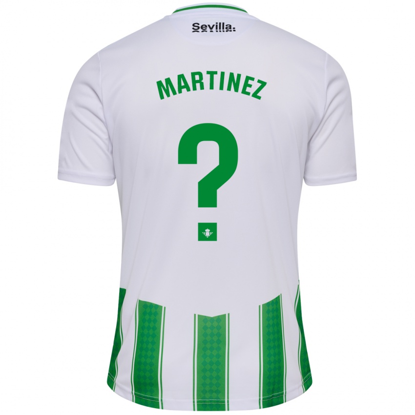 Niño Camiseta Pablo Martínez #0 Blanco 1ª Equipación 2023/24 La Camisa Chile