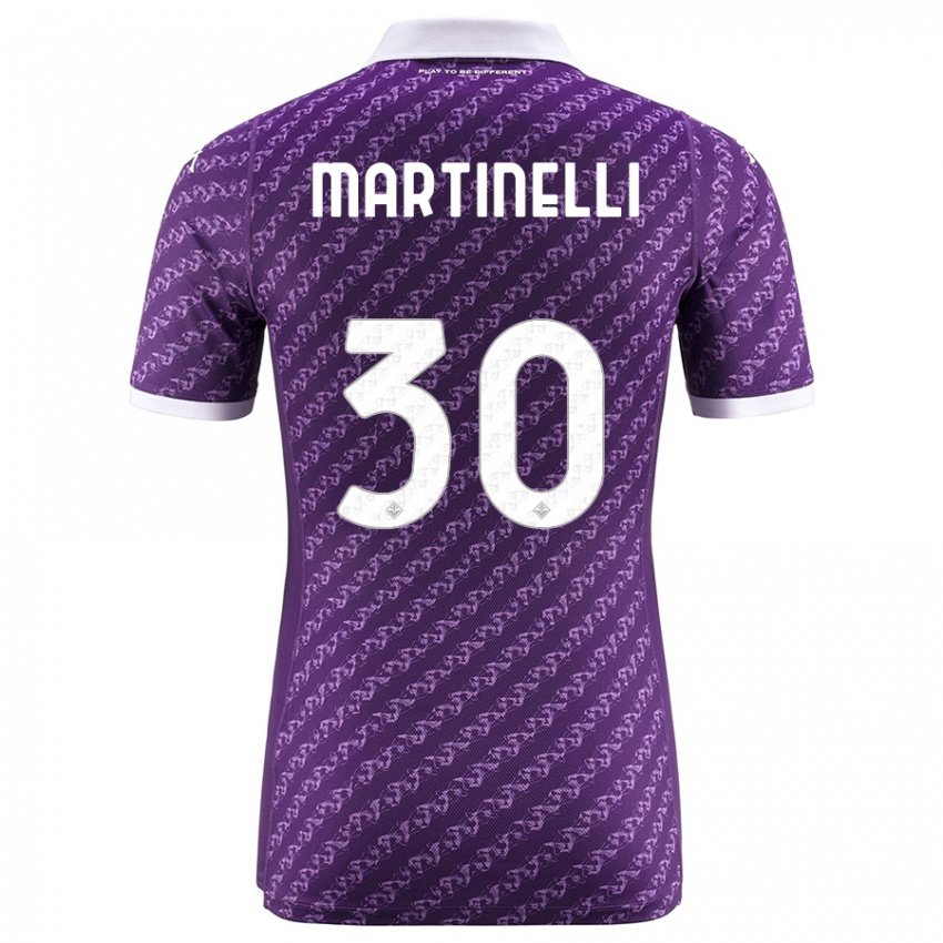 Niño Camiseta Tommaso Martinelli #30 Violeta 1ª Equipación 2023/24 La Camisa Chile