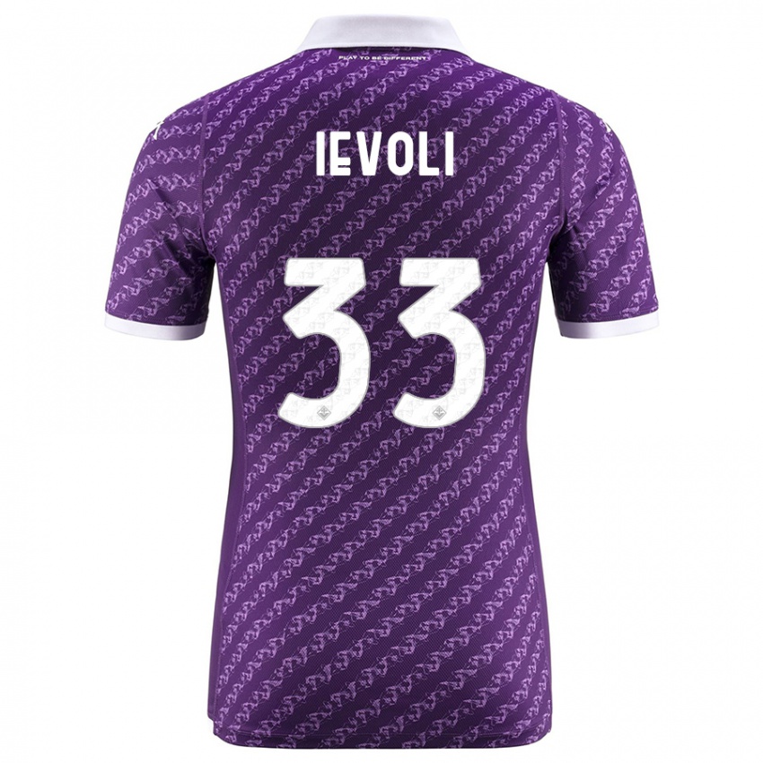 Niño Camiseta Mattia Ievoli #33 Violeta 1ª Equipación 2023/24 La Camisa Chile