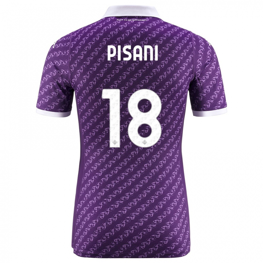 Niño Camiseta Diego Pisani #18 Violeta 1ª Equipación 2023/24 La Camisa Chile