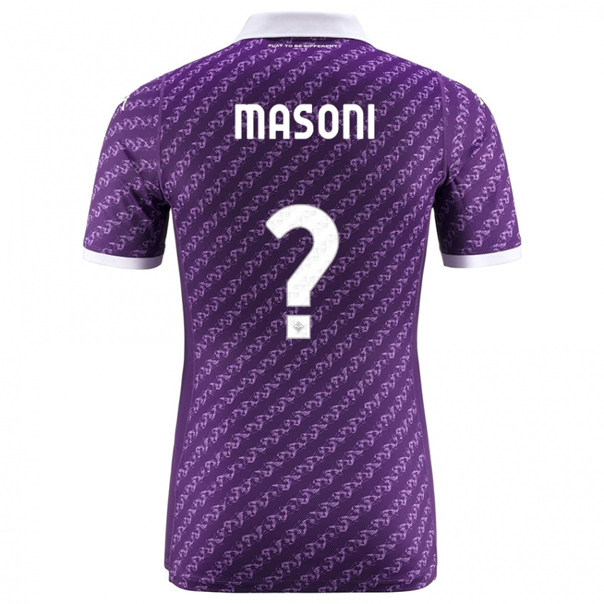 Niño Camiseta Tommaso Masoni #0 Violeta 1ª Equipación 2023/24 La Camisa Chile