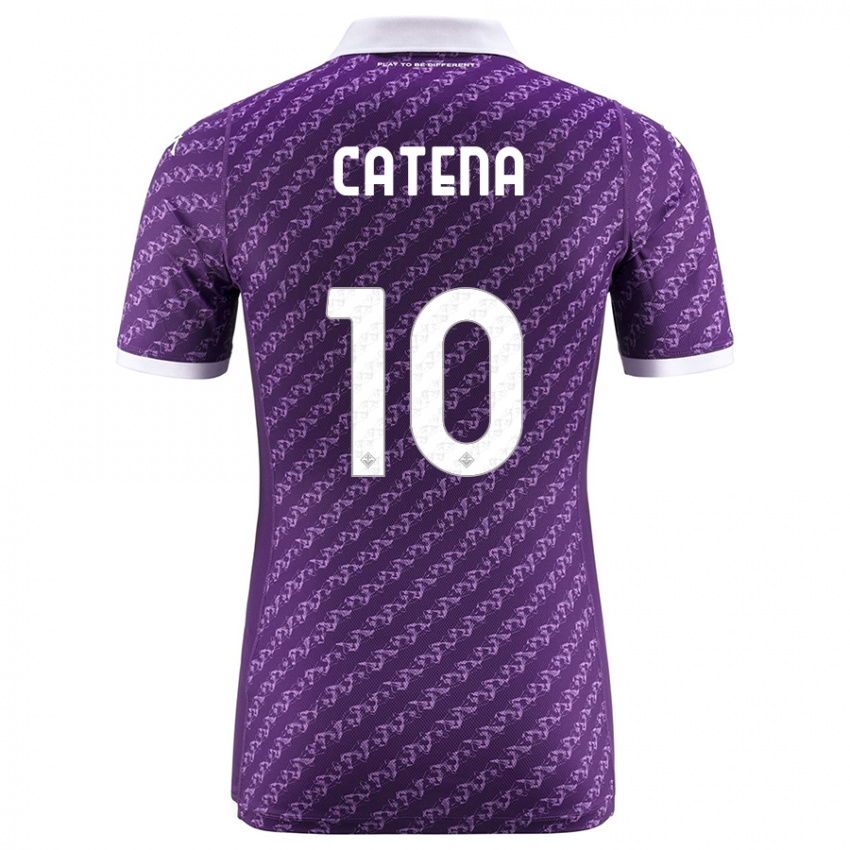 Niño Camiseta Michaela Catena #10 Violeta 1ª Equipación 2023/24 La Camisa Chile