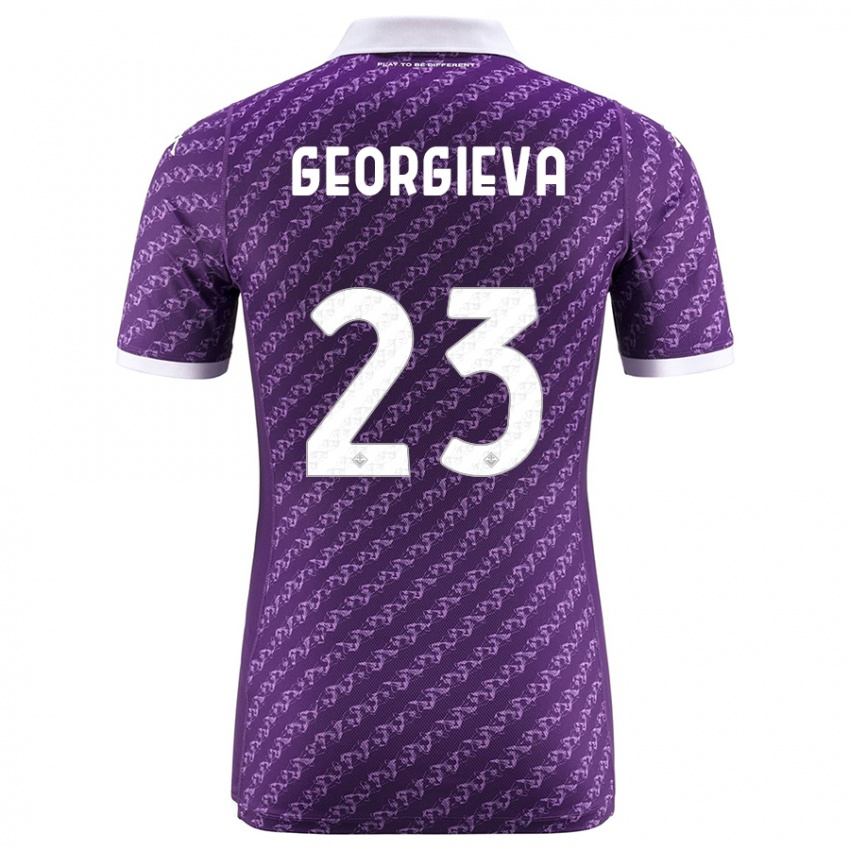 Niño Camiseta Marina Georgieva #23 Violeta 1ª Equipación 2023/24 La Camisa Chile