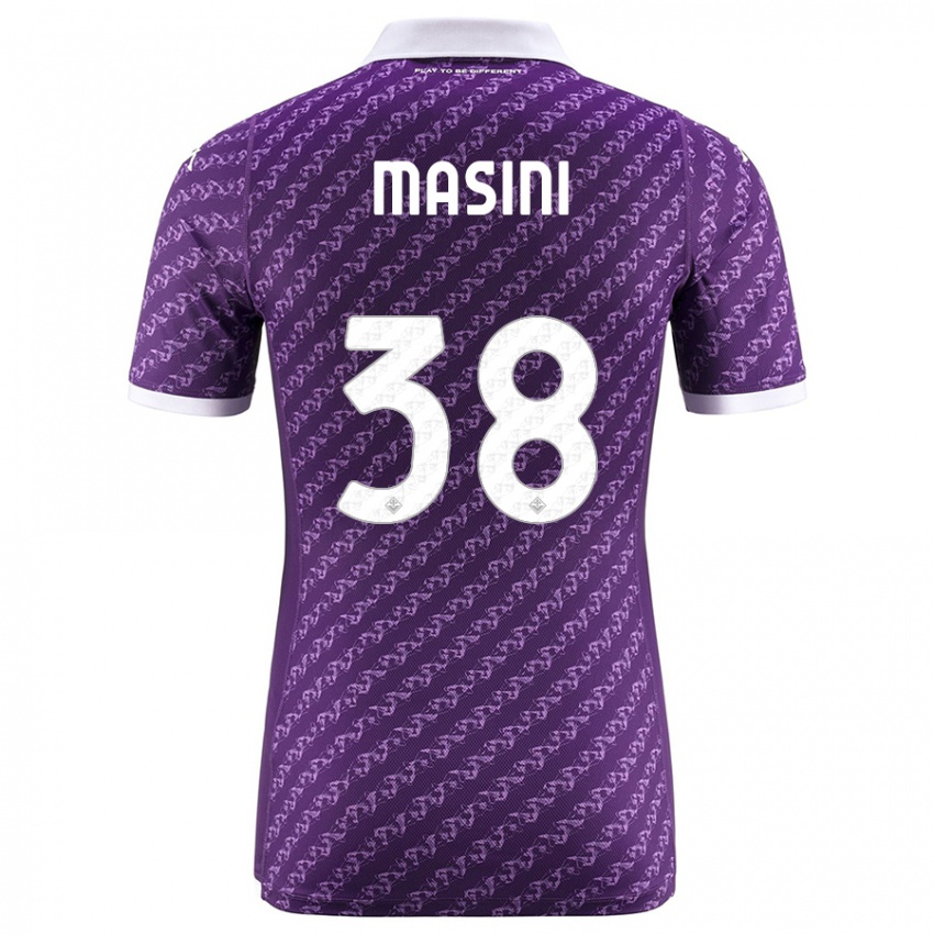 Niño Camiseta Linda Masini #38 Violeta 1ª Equipación 2023/24 La Camisa Chile
