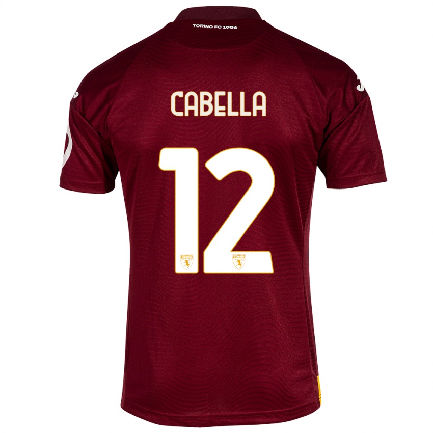 Niño Camiseta Matteo Cabella #12 Rojo Oscuro 1ª Equipación 2023/24 La Camisa Chile