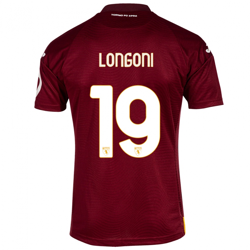 Niño Camiseta Marco Longoni #19 Rojo Oscuro 1ª Equipación 2023/24 La Camisa Chile