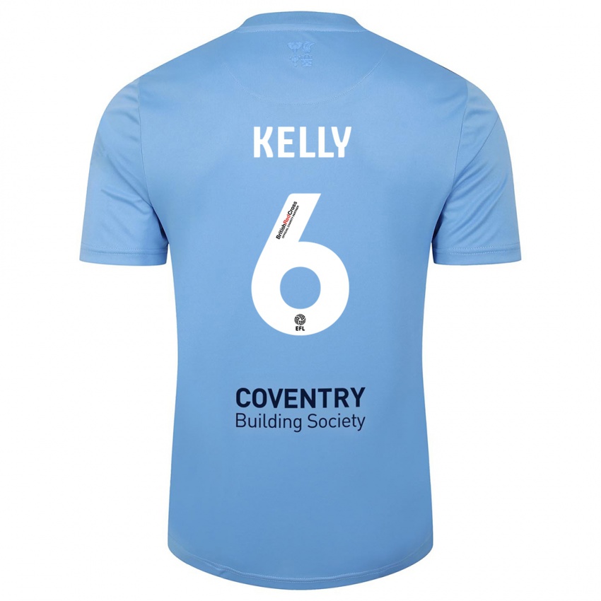 Niño Camiseta Liam Kelly #6 Cielo Azul 1ª Equipación 2023/24 La Camisa Chile