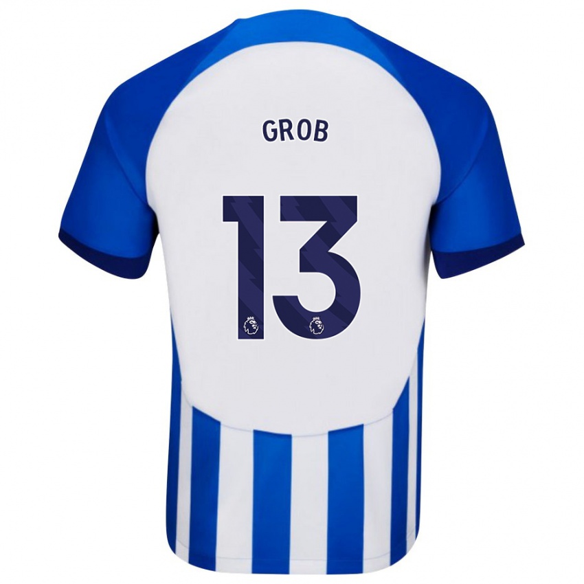 Niño Camiseta Pascal Groß #13 Azul 1ª Equipación 2023/24 La Camisa Chile