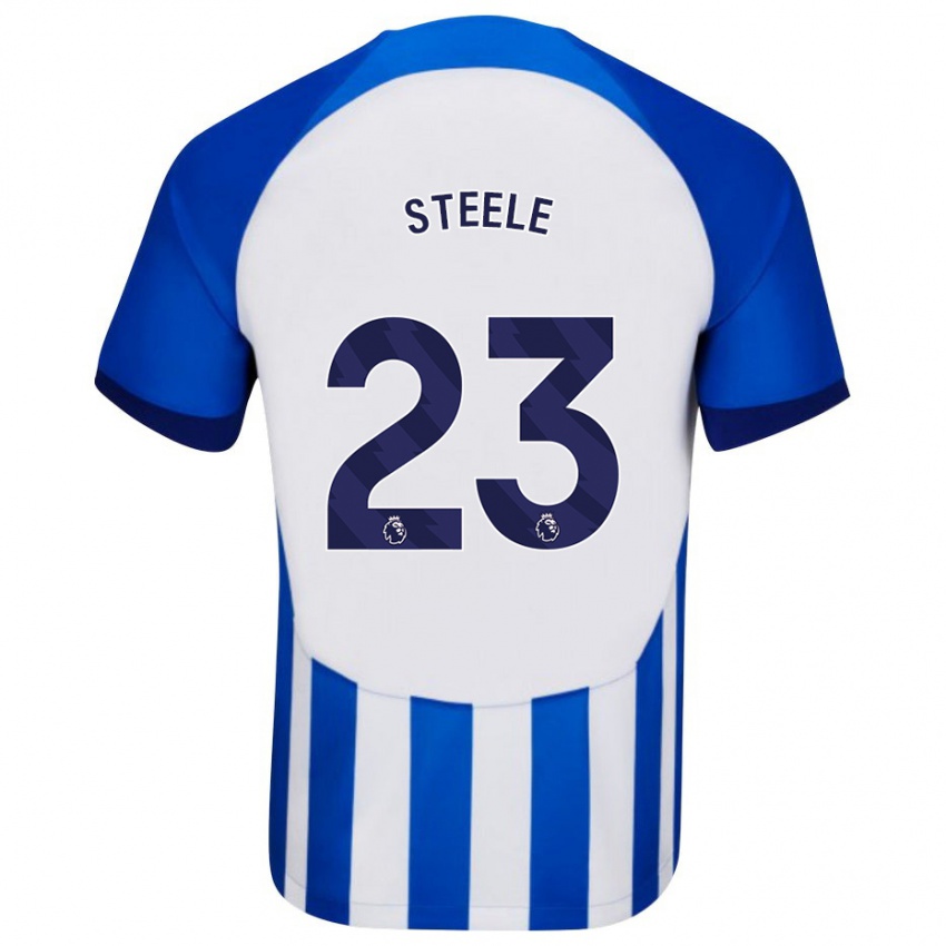 Niño Camiseta Jason Steele #23 Azul 1ª Equipación 2023/24 La Camisa Chile