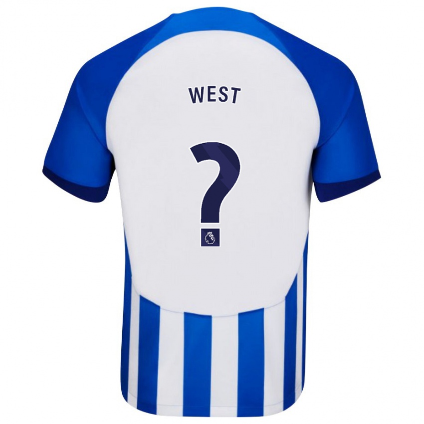 Niño Camiseta Aidan West #0 Azul 1ª Equipación 2023/24 La Camisa Chile