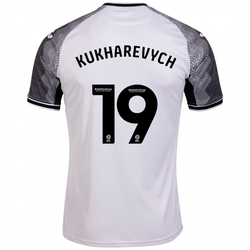 Niño Camiseta Mykola Kukharevych #19 Blanco 1ª Equipación 2023/24 La Camisa Chile