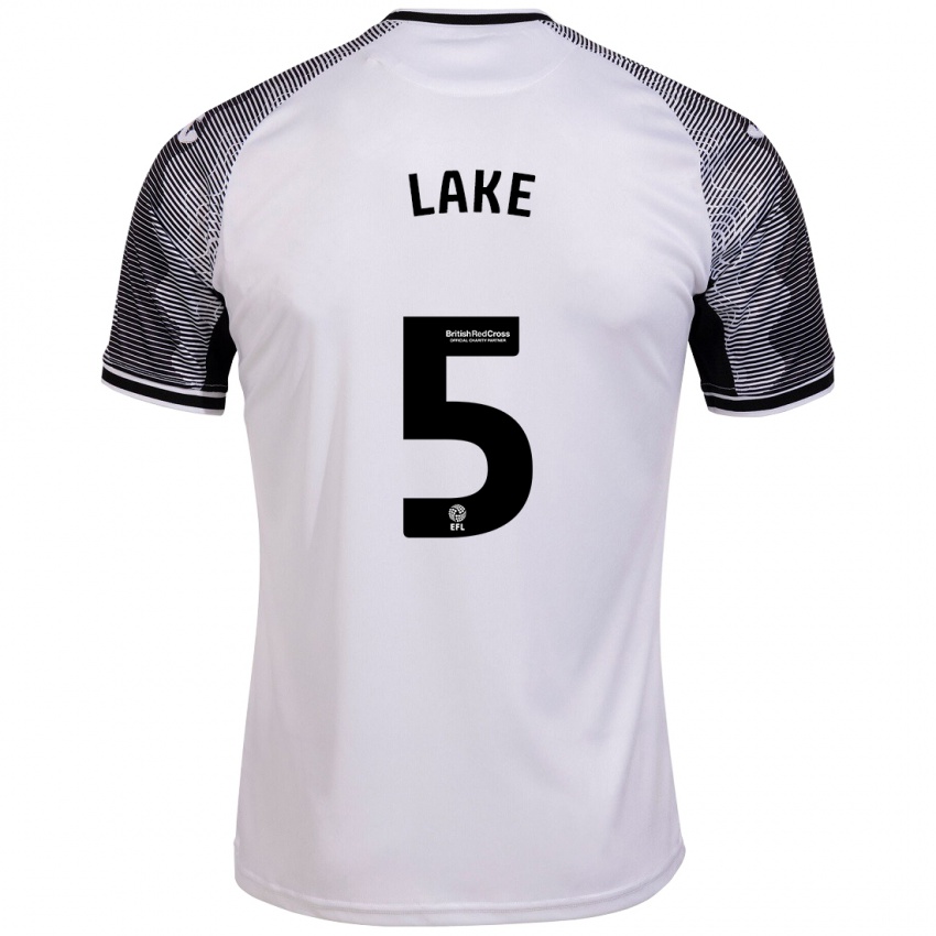 Niño Camiseta Ellie Lake #5 Blanco 1ª Equipación 2023/24 La Camisa Chile