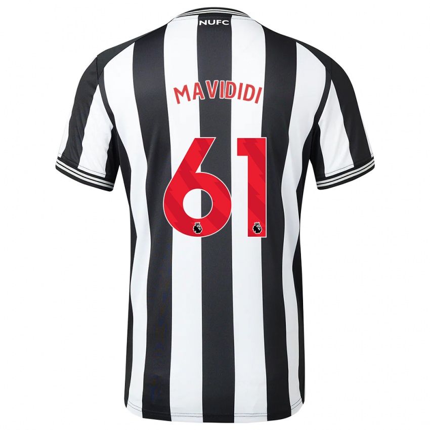 Niño Camiseta Shaun Mavididi #61 Blanco Negro 1ª Equipación 2023/24 La Camisa Chile