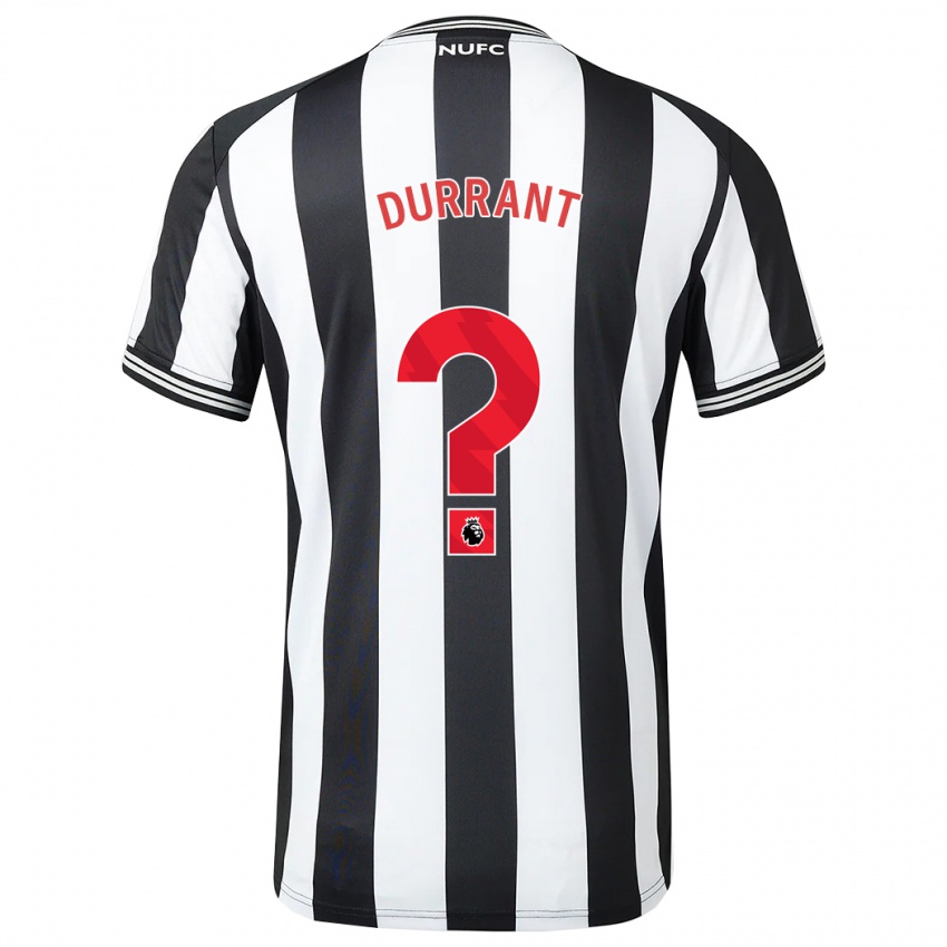Niño Camiseta Jake Durrant #0 Blanco Negro 1ª Equipación 2023/24 La Camisa Chile
