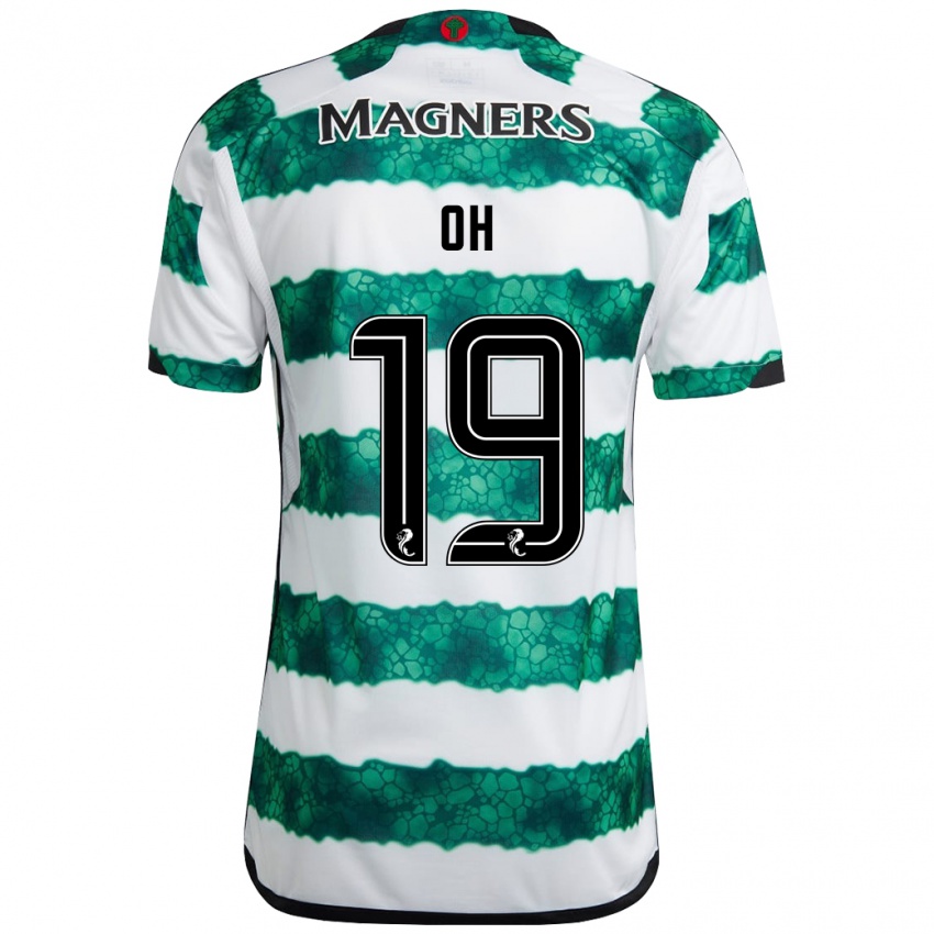 Niño Camiseta Hyeon-Gyu Oh #19 Verde 1ª Equipación 2023/24 La Camisa Chile