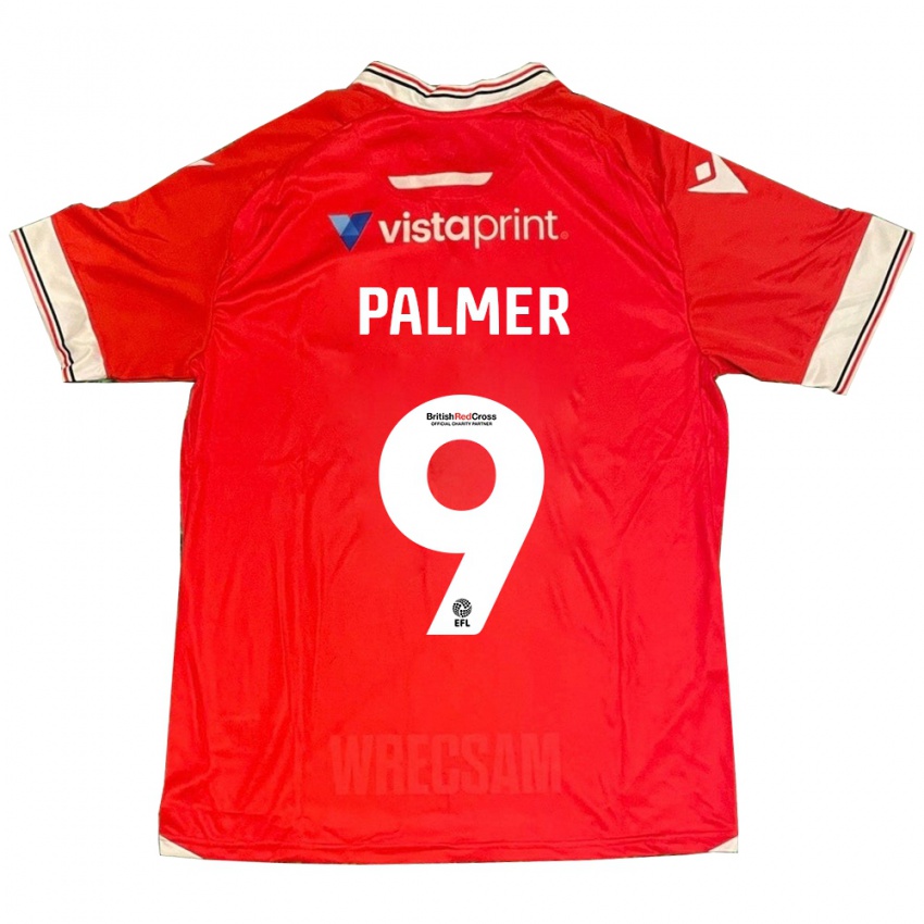 Niño Camiseta Ollie Palmer #9 Rojo 1ª Equipación 2023/24 La Camisa Chile