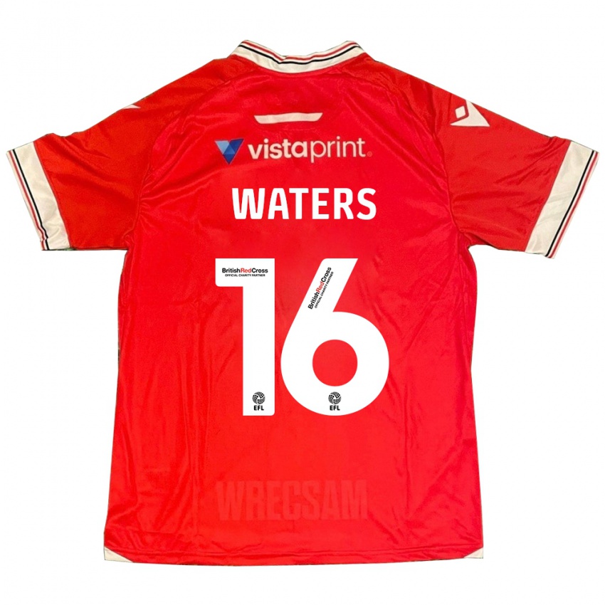 Niño Camiseta Billy Waters #16 Rojo 1ª Equipación 2023/24 La Camisa Chile