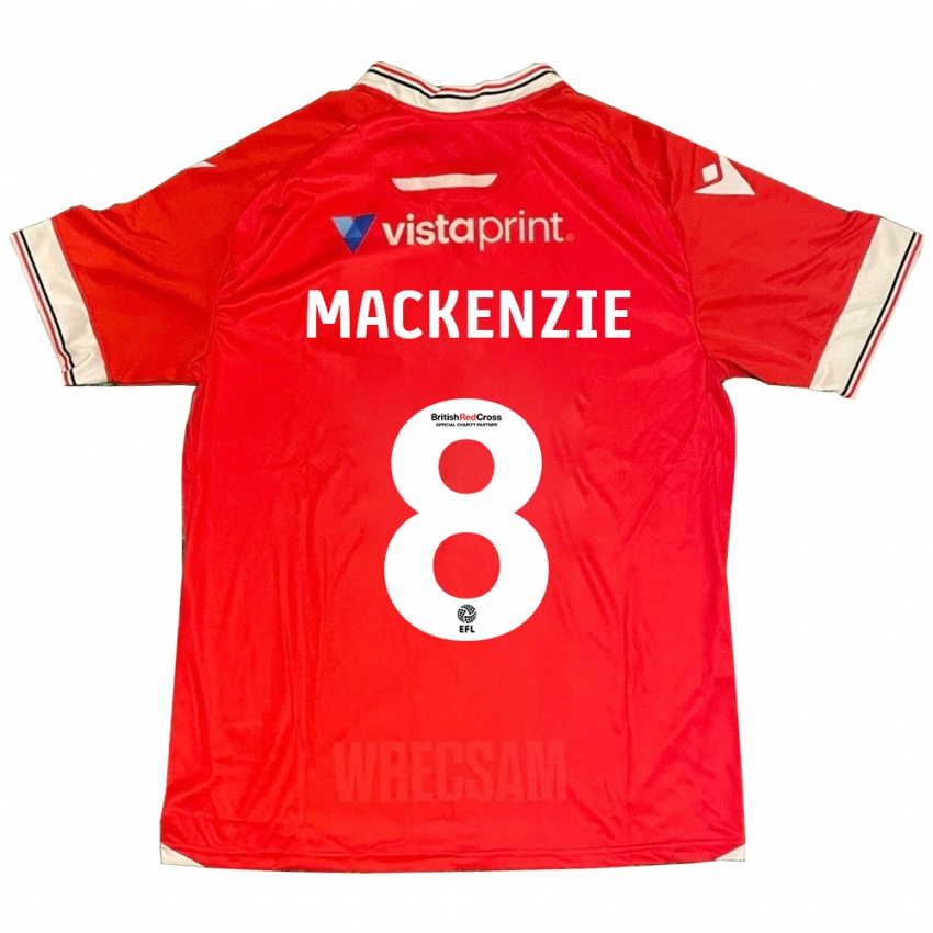Niño Camiseta Libby Mackenzie #8 Rojo 1ª Equipación 2023/24 La Camisa Chile